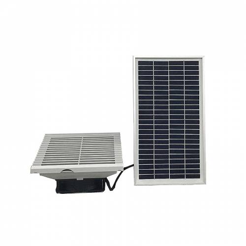 Ventilator solar de perete de 58 CFM 7 W Extractor de evacuare cu panou solar pentru casa de instrumente pentru containere de magazie