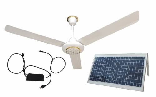Ventilator de tavan solar dc ventilatoare de racire cu energie solara + panou solar de 50 W + convertor ac/dc functioneaza 24 de ore