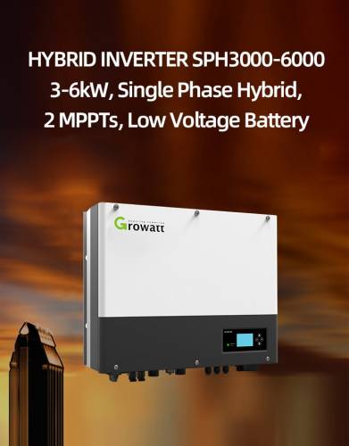 Growatt 5KW 220V Invertor hibrid monofazat 2 MPPT Baterie de joasa tensiune Sistem BMS Oprit/Activat Stocare baterie SPH5000