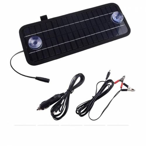 Incarcator portabil cu panou solar de 18 V 4 - 5 W pentru incarcator de baterii cu motor de barca de masina de 12 V