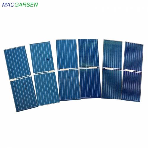 MACRAGSEN 100buc panou solar 52x13mm diferenta de culoare defecte policristaline solare celule fotovoltaice DIY Solar Sun Power Bank