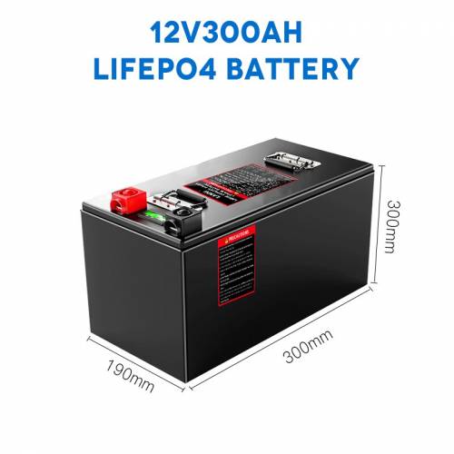 Pachet de baterii 12V300AH LiFePO4 fabricat in China cu BMS Deep Cycle - 5 ani garantie pentru RV cu panou solar pentru carucior de golf