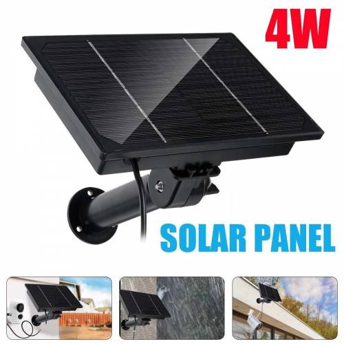 Panou solar impermeabil 4W in aer liber Baterie 18650 incorporata Cablu de 2m USB Tpye C 5V 12V pentru camera de securitate WIFI Incarcator de...
