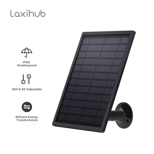 Panou solar Laxihub Arenti pentru baterie reincarcabila Soneria de camera 5W Incarcator solar pentru Laxihub B1 W1 IP65 Cablu 3M impermeabil