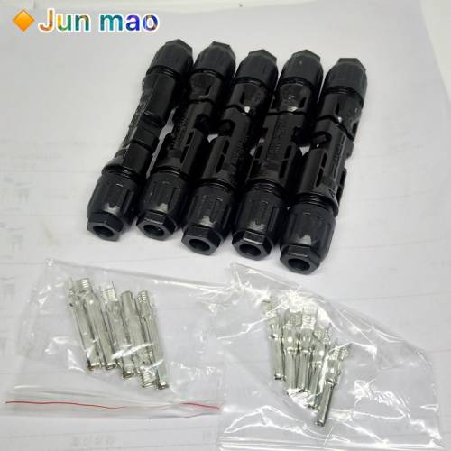 5 perechi Conector tata mama 30A 1000V Panou solar serie ramificata Cablu conectare Fisa de alimentare 2 - 5 / 4 / 6mm2 Universal