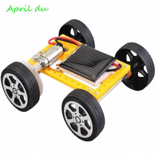 Aprilie Noua sosire Mini DIY Solar Engery Panel Powered Car Toy Assembly Assembly Kit Model Kids Creative Science Experiment
