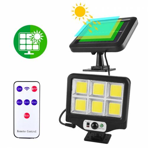 Lumina solara in aer liber Senzor de miscare Lampa de perete cu panou solar pentru casa de tara - curte - curte - garaj - alee - gard - lampa solara