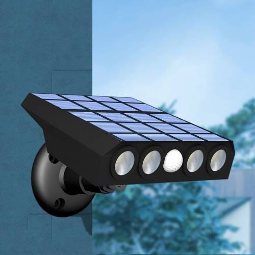 Panou cu celule solare Led Aplice de perete externa Lumina stradala Senzor de miscare Spoturi de exterior Corpuri de decor Iluminat Corp de iluminat...